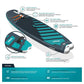 Wave Wildcat Surf SUP – Inflatable Paddleboard (8'6ft) - Peak Health and Fitness