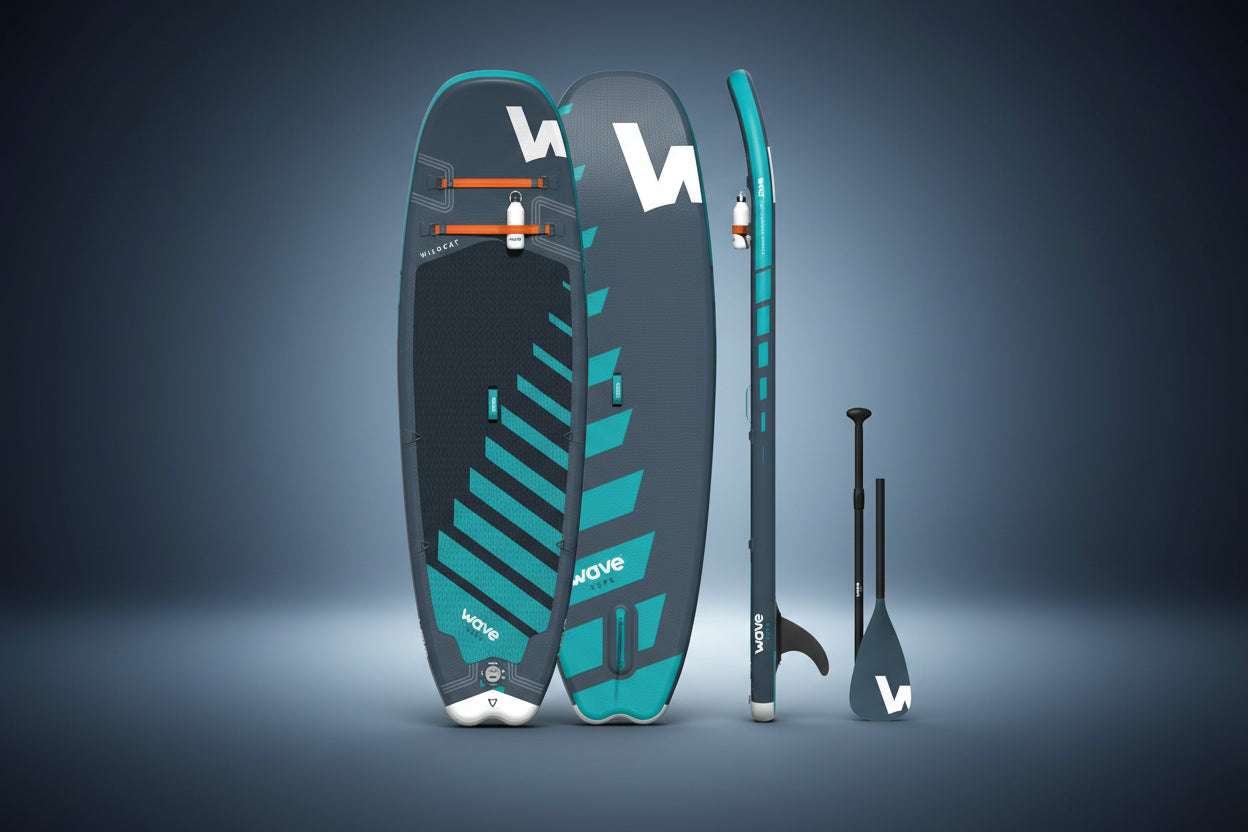 Wave Wildcat Surf SUP – Inflatable Paddleboard (8'6ft) - Peak Health and Fitness