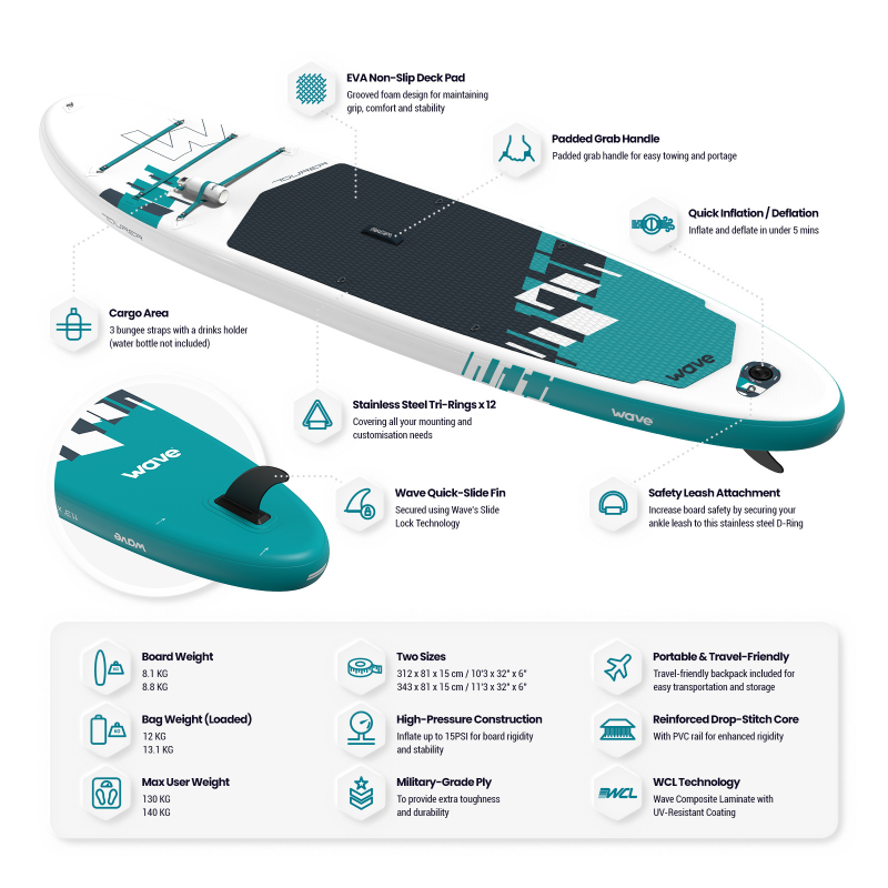 WaveSUP 11'3ft Tourer 2.0 SUP Board