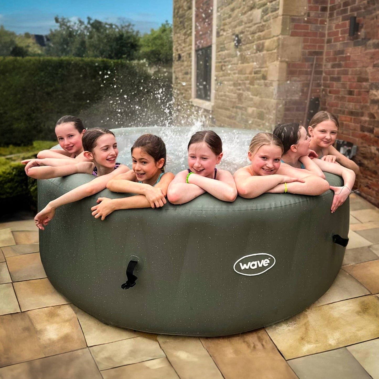 WaveSpa Atlantic Inflatable Hot Tub with Integrated Heater - Peak Health and Fitness