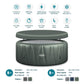 WaveSpa Atlantic Inflatable Hot Tub with Integrated Heater - Peak Health and Fitness