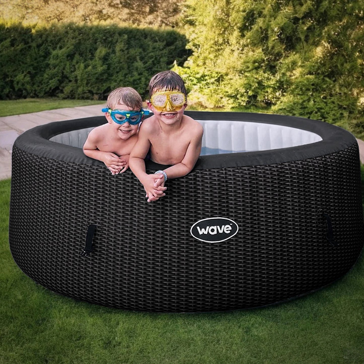 WaveSpa Atlantic Inflatable Hot Tub with Integrated Heater - Peak Health and Fitness
