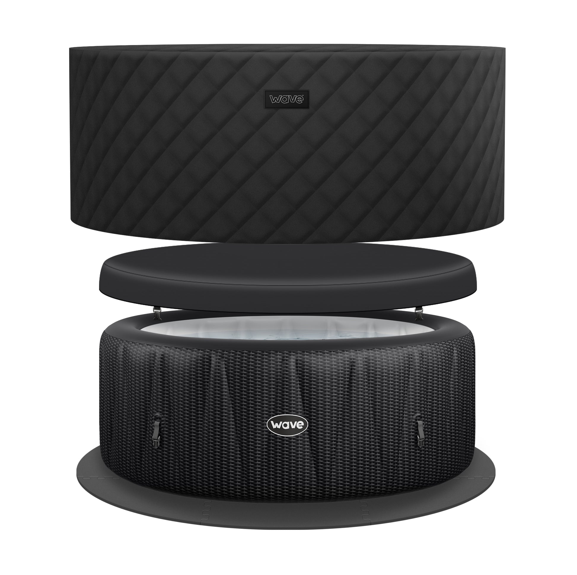 WaveSpa Atlantic Inflatable Hot Tub with Integrated Heater - Peak Health and Fitness