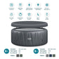 WaveSpa Atlantic hot tub grey rattan finish