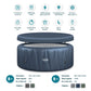 WaveSpa Atlantic hot tub navy colour exterior
