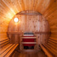 garden sauna barrel shape