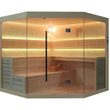home sauna with Bluetooth and speakers
