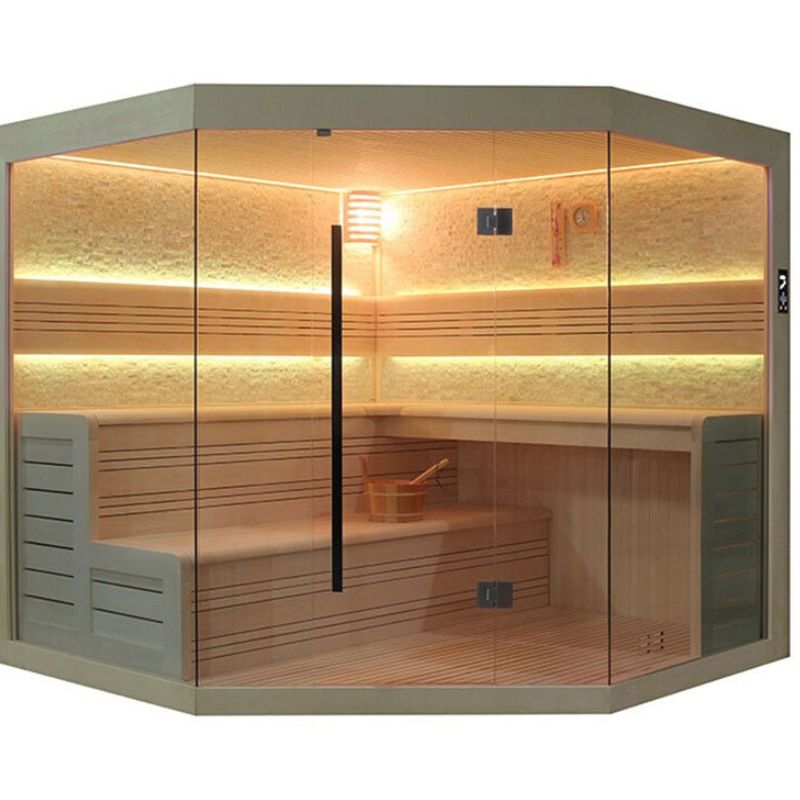 home sauna with Bluetooth and speakers