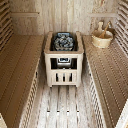 Insignia Hybrid Barrel Sauna With Porch