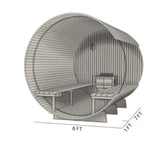 indoor outdoor sauna barrel