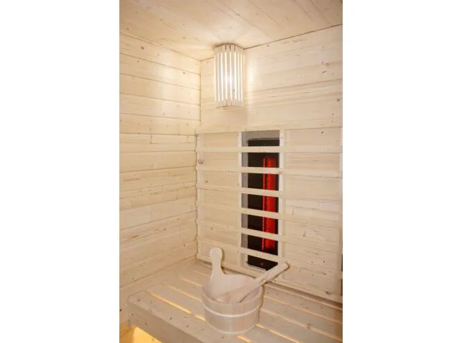 outdoor sauna infrared and traditional combined