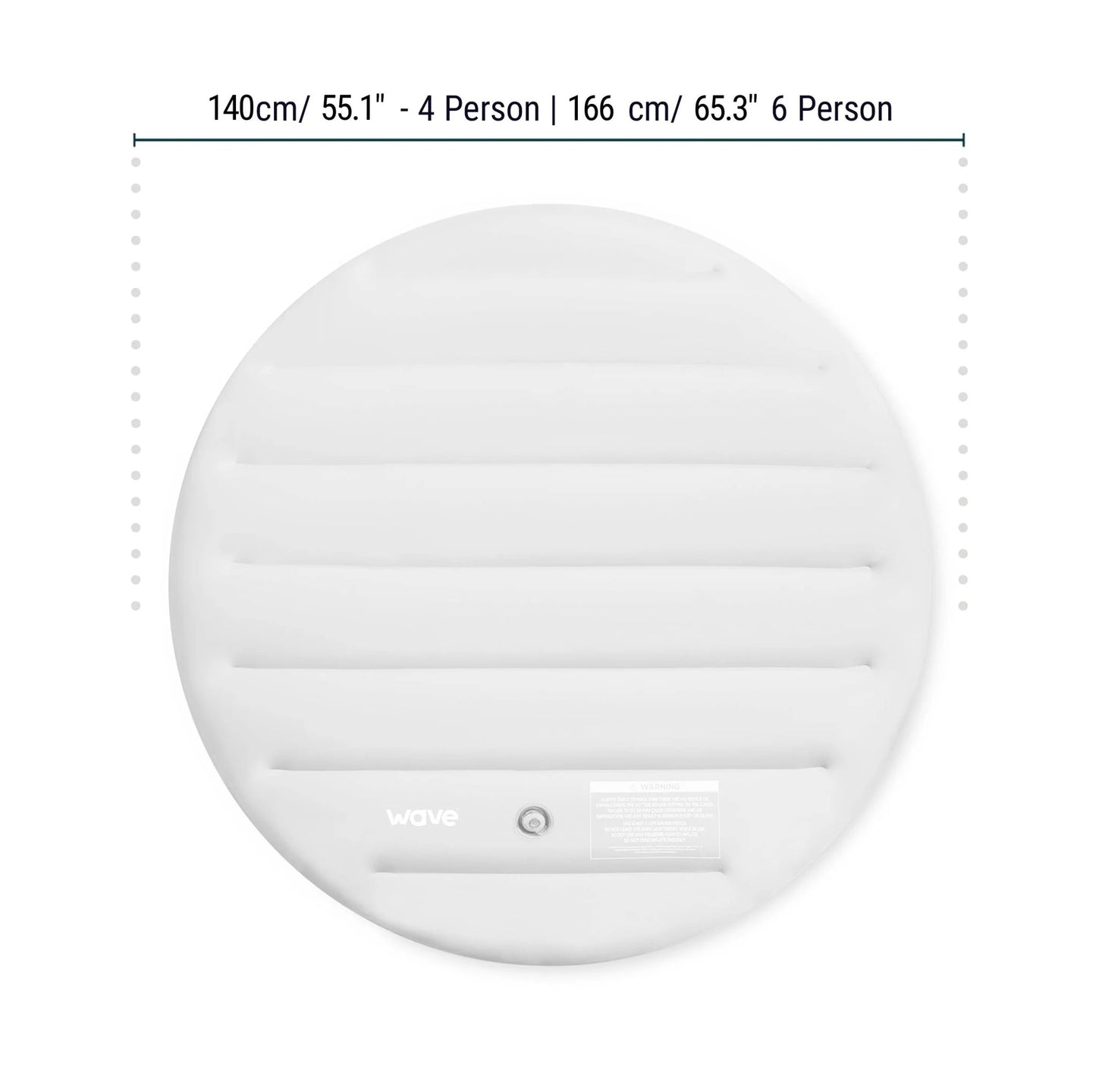 WaveSpa Round Thermal Efficient Protective Inflatable Cover