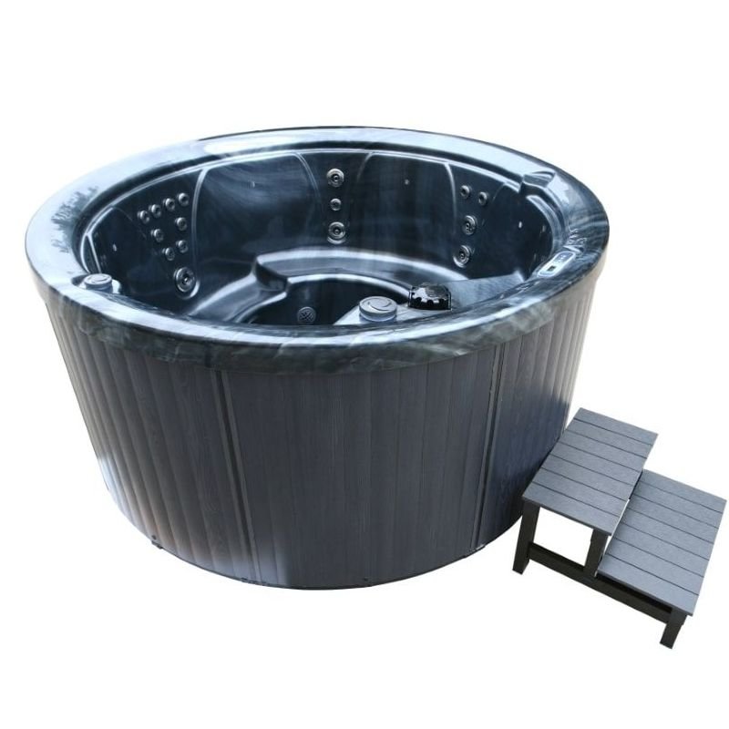 H2O 1000 Series Plug & Play Round Hot Tub – 6 Seater - Peak Health and Fitness