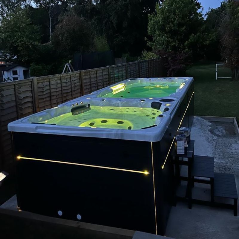 H2O Milano hot tub aerial top view