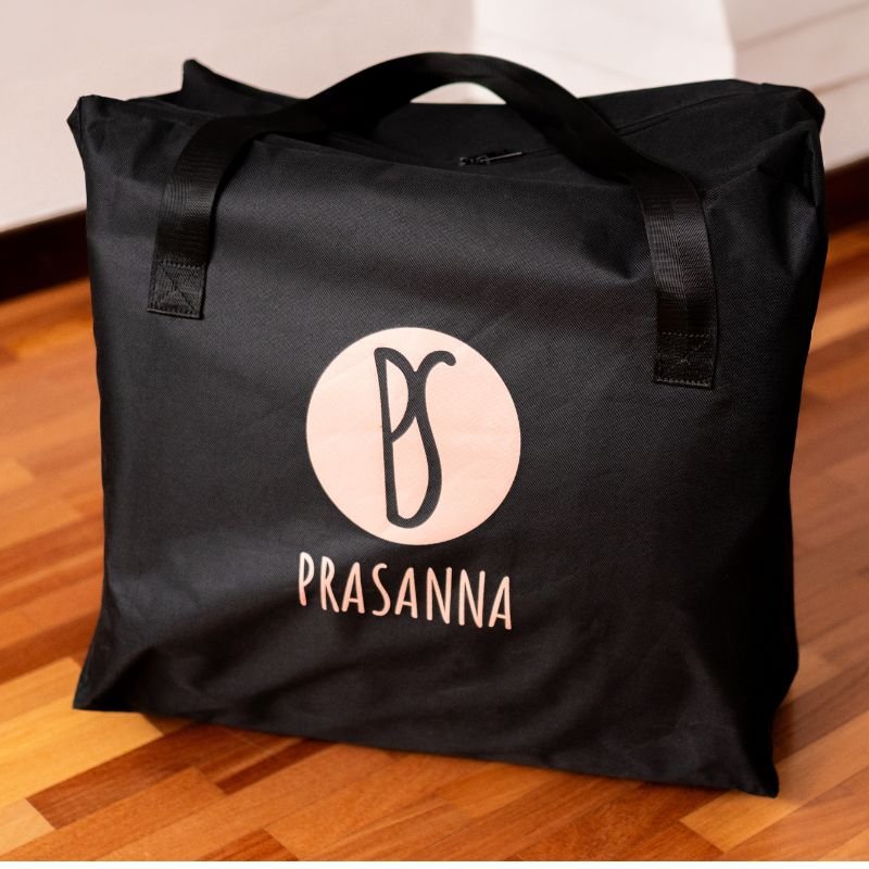 Prasanna infrared sauna blanket in use