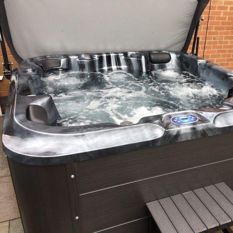 H20 4200 Series Twin Lounger (Twin-pump) 13A Plug & Play Hot Tub - Peak Health and Fitness