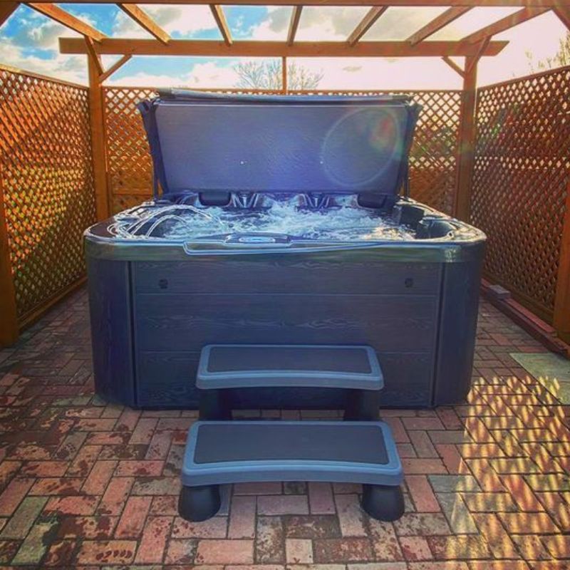 H20 4500 Series Twin Lounger (Twin-pump) 13A Plug & Play Hot Tub - Peak Health and Fitness