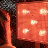 infrared sauna pod with red light therapy