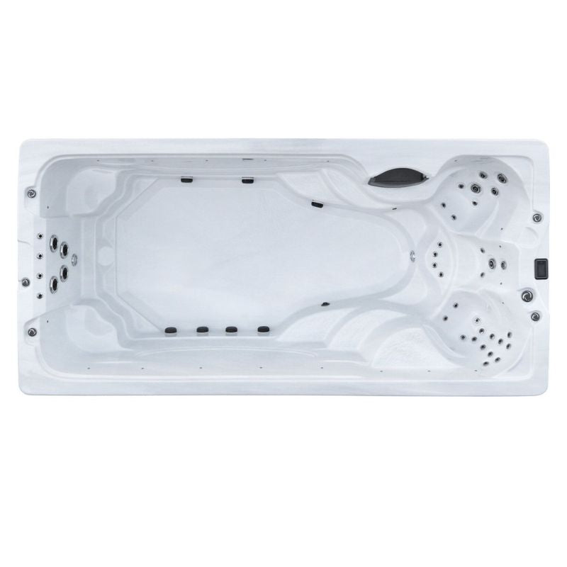 swim spa with hot tub seats UK